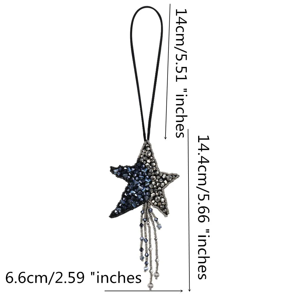 Rhinestone Beaded Bag Charm
