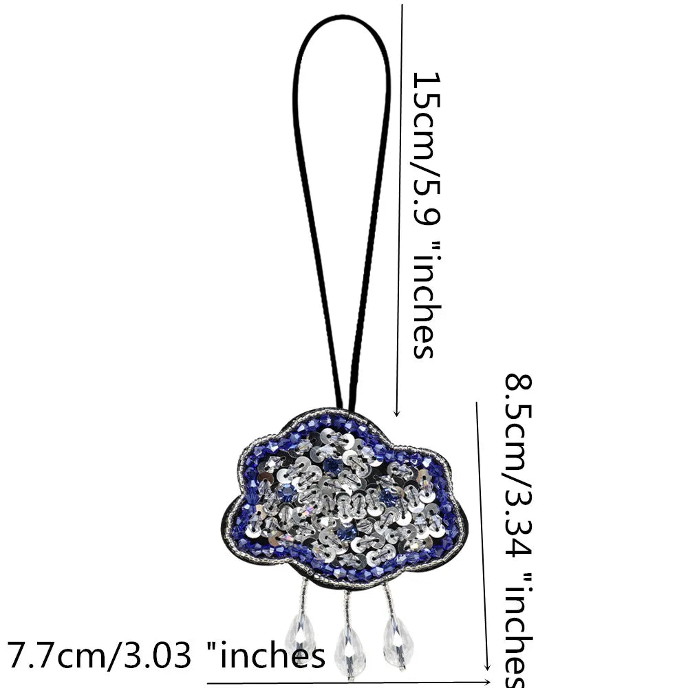 Rhinestone Beaded Bag Charm