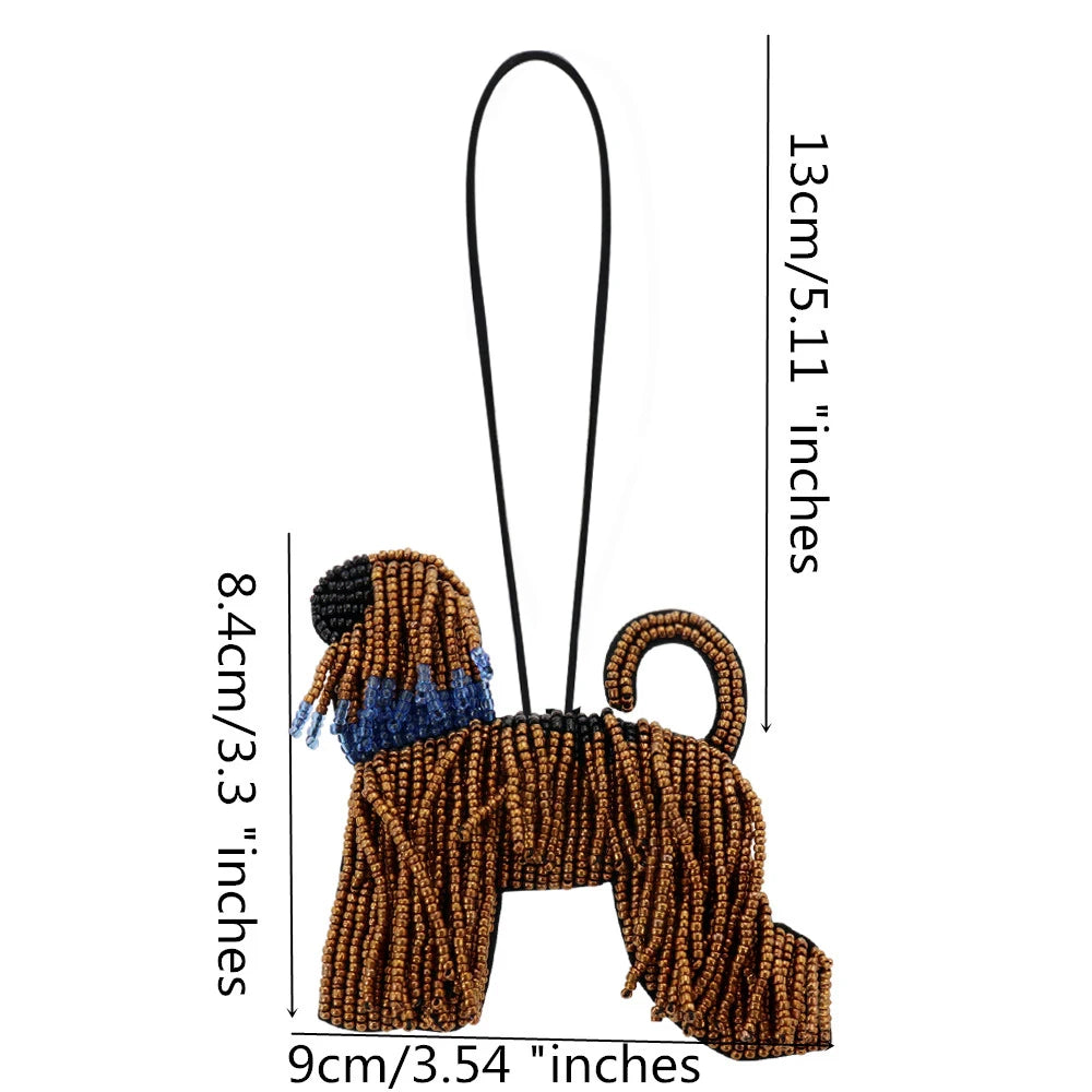 Rhinestone Beaded Bag Charm