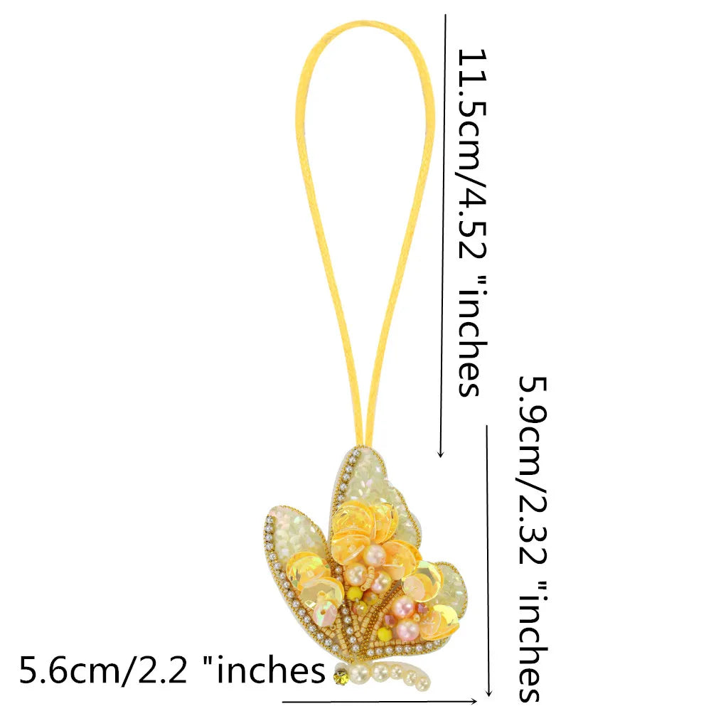 Rhinestone Beaded Bag Charm