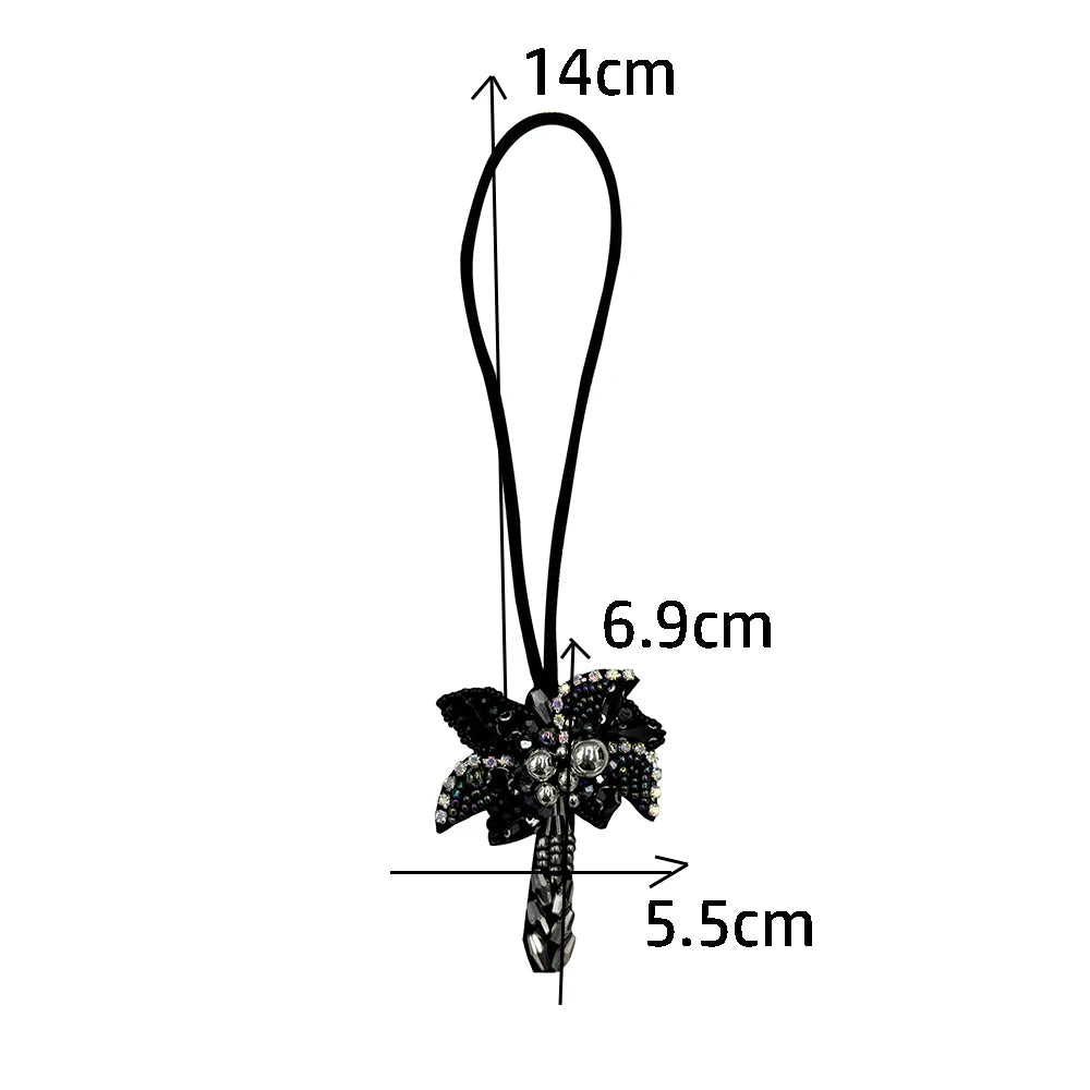 Rhinestone Beaded Bag Charm