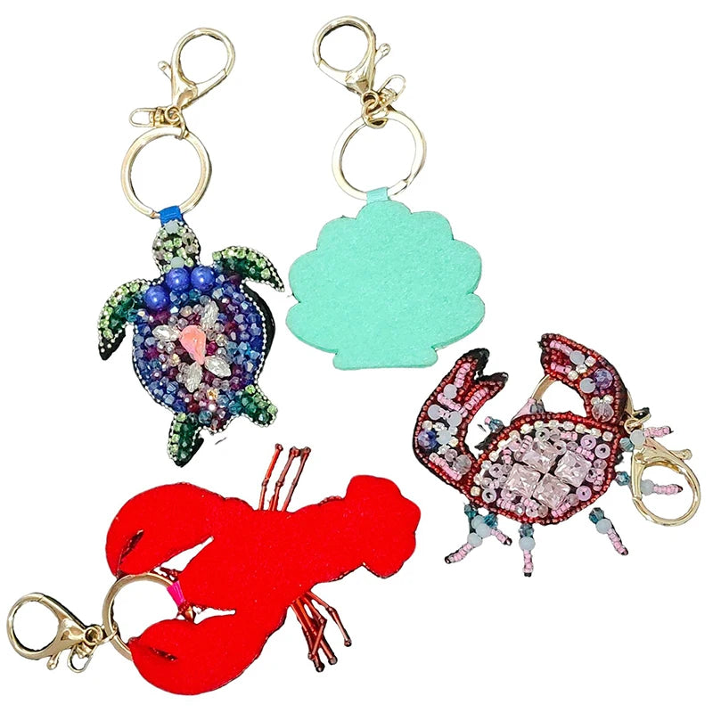 Rhinestone Beaded Key Chains