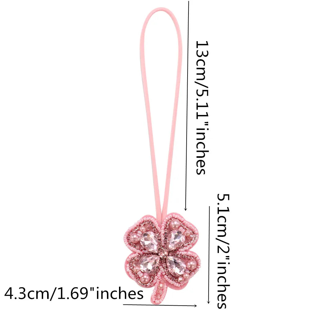 Rhinestone Beaded Bag Charm