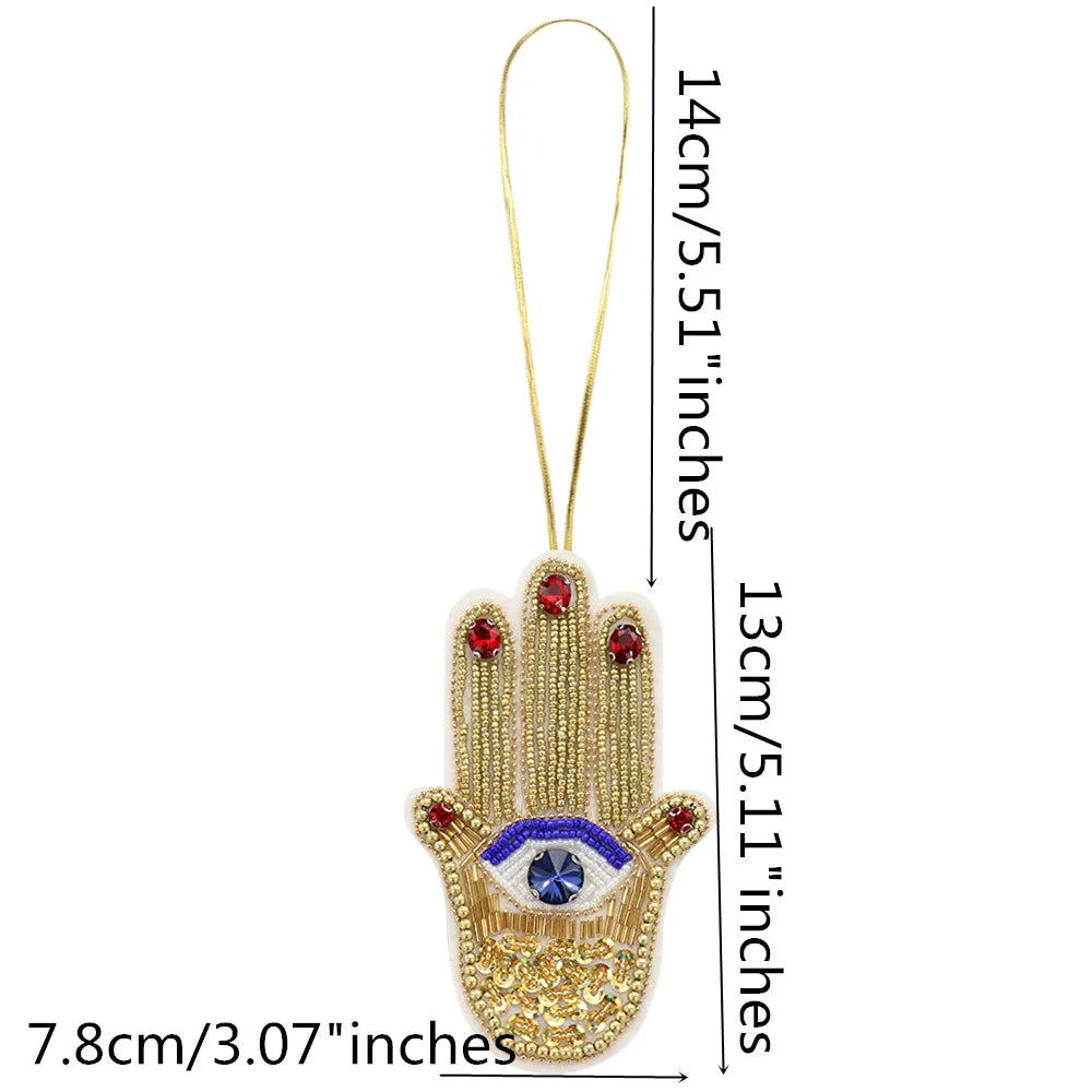 Rhinestone Beaded Bag Charm