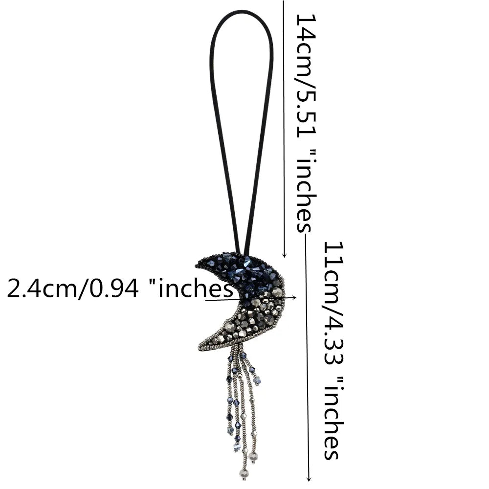 Rhinestone Beaded Bag Charm