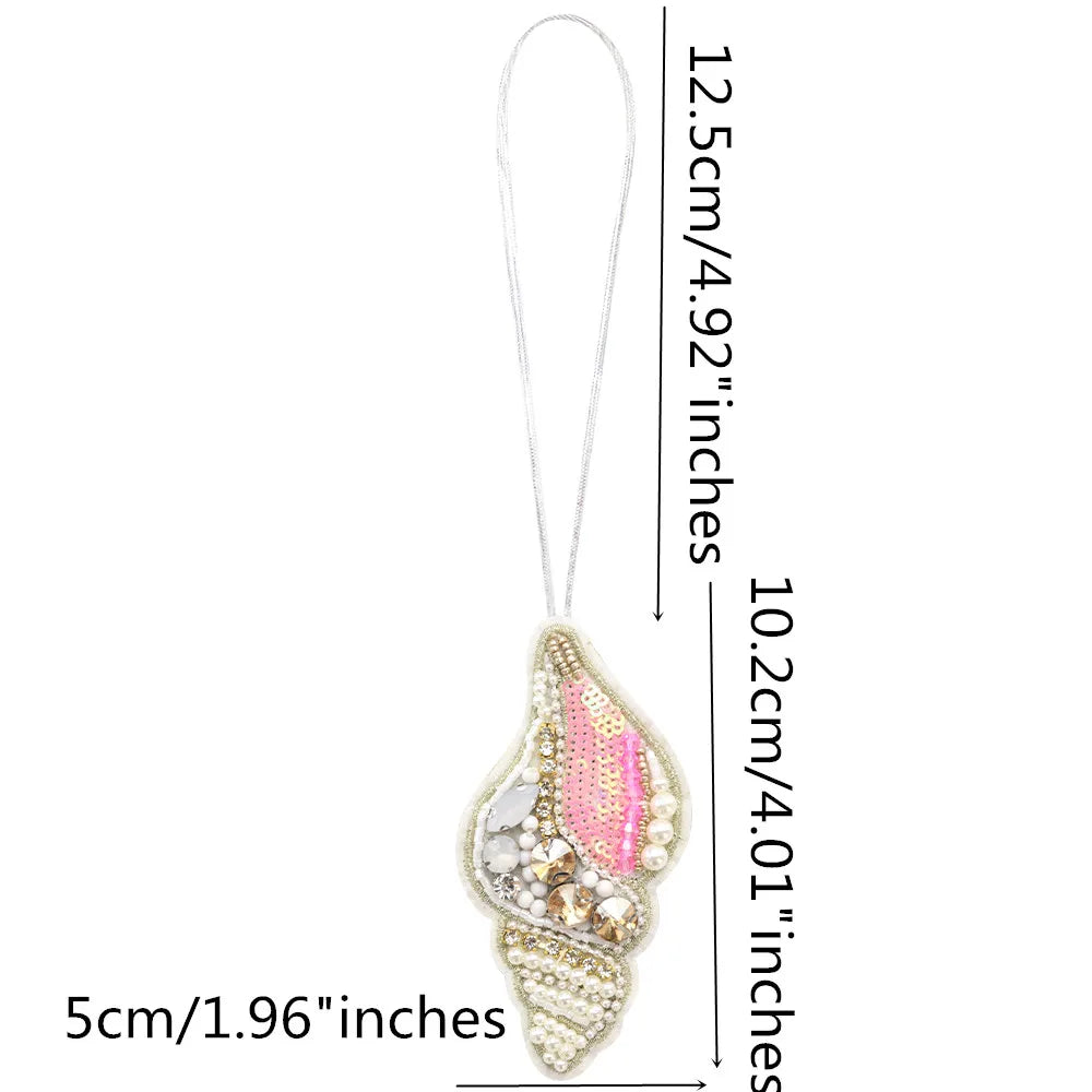 Rhinestone Beaded Bag Charm
