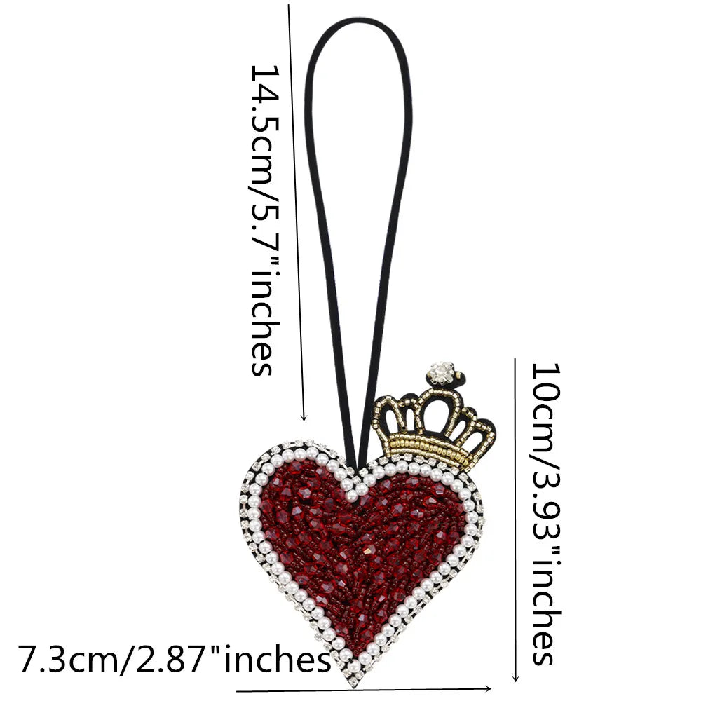 Rhinestone Beaded Bag Charm