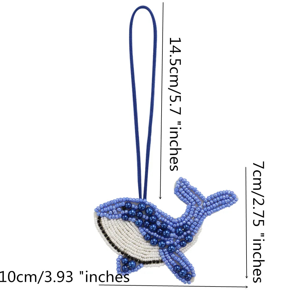 Rhinestone Beaded Bag Charm