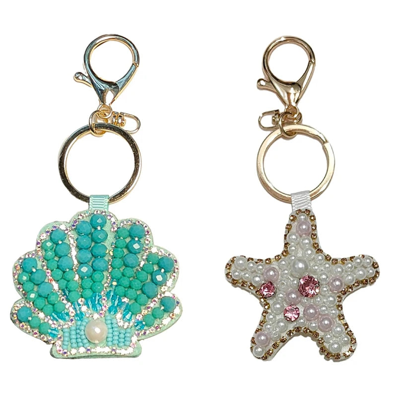 Rhinestone Beaded Key Chains