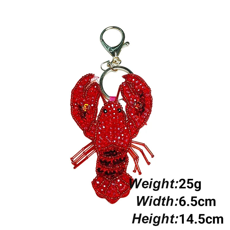 Rhinestone Beaded Key Chains