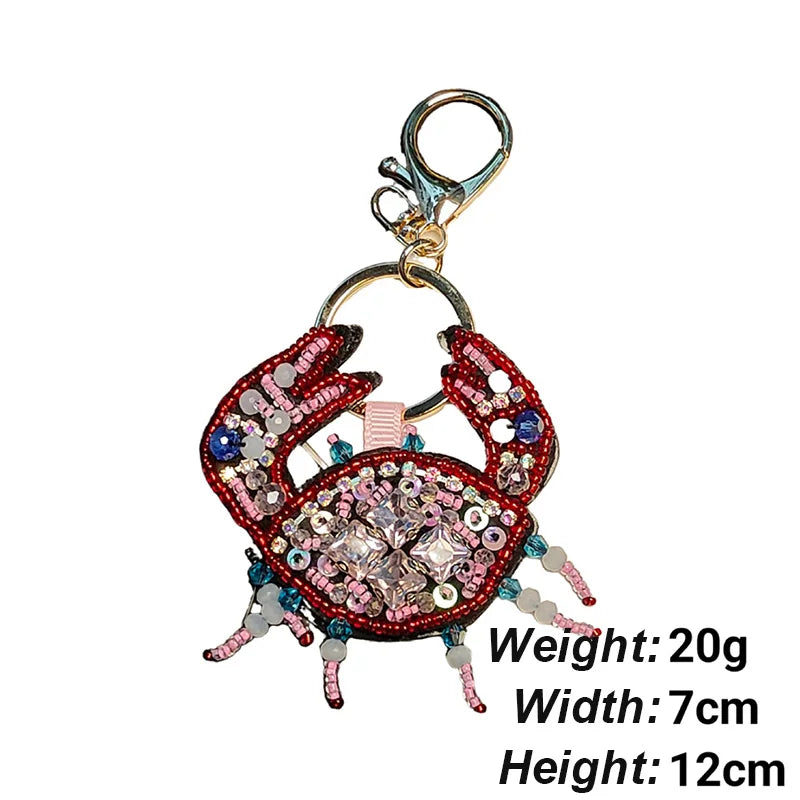 Rhinestone Beaded Key Chains