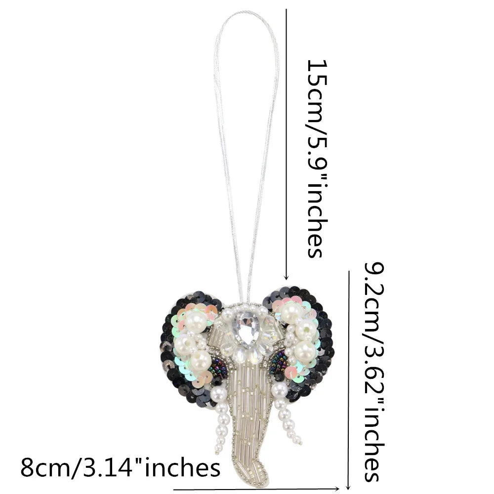 Rhinestone Beaded Bag Charm