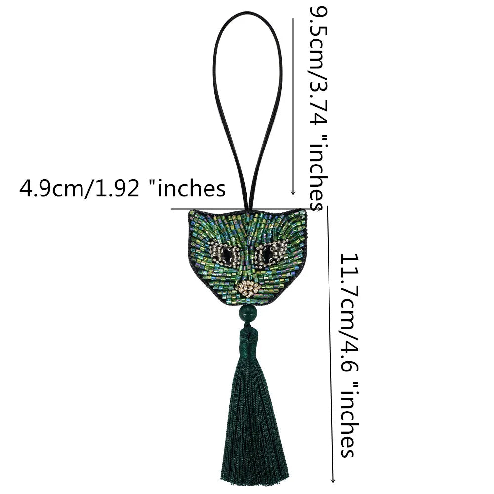 LUONNI Rhinestone Beaded Mini Bag Charms 1