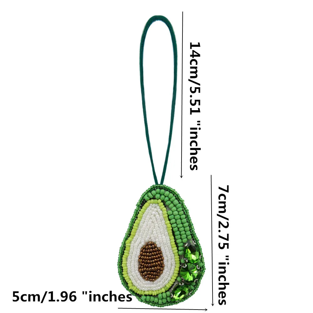 Rhinestone Beaded Bag Charm