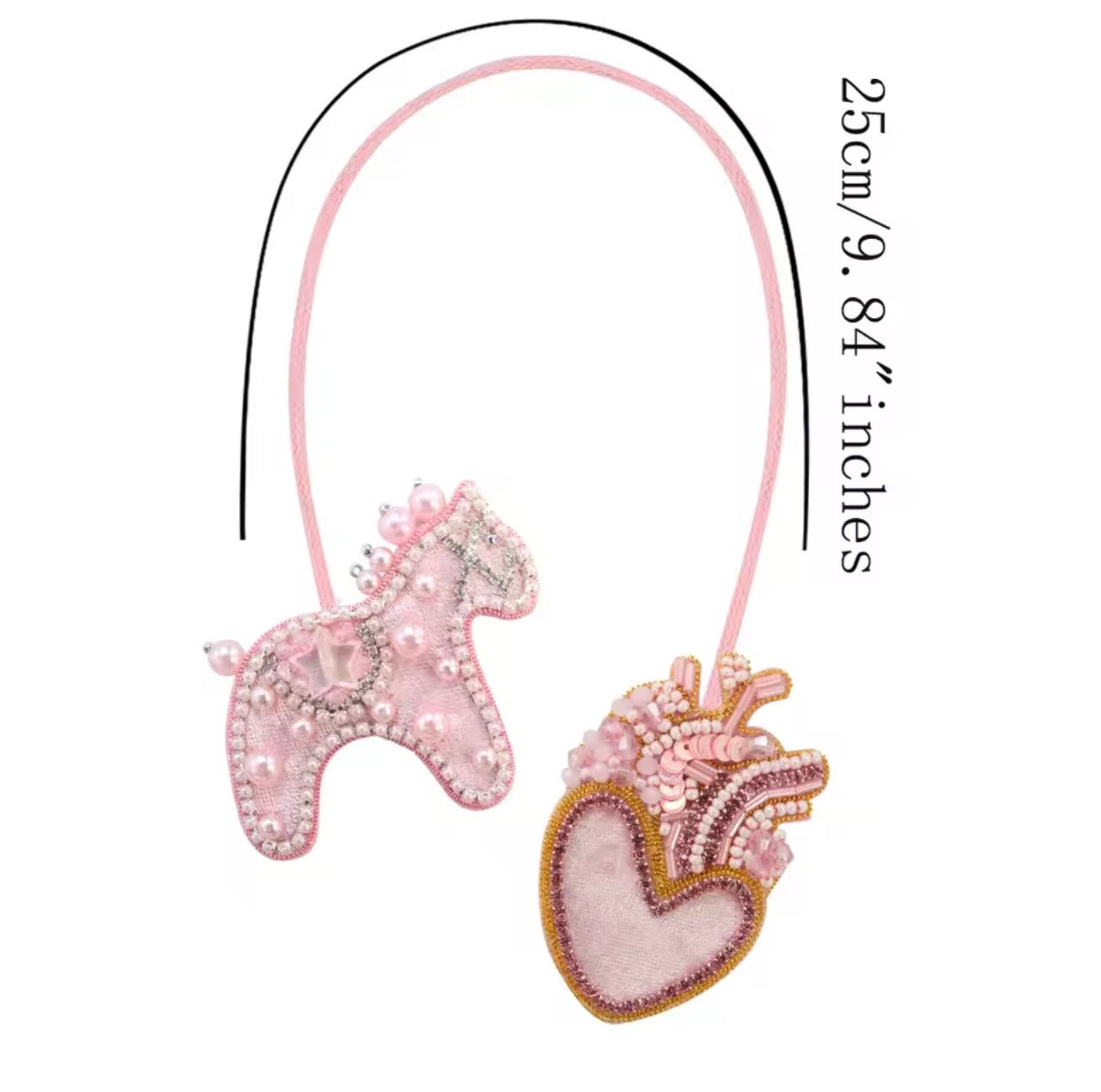 LUONNI Luxury Rhinestone Beaded Bag Charms 10