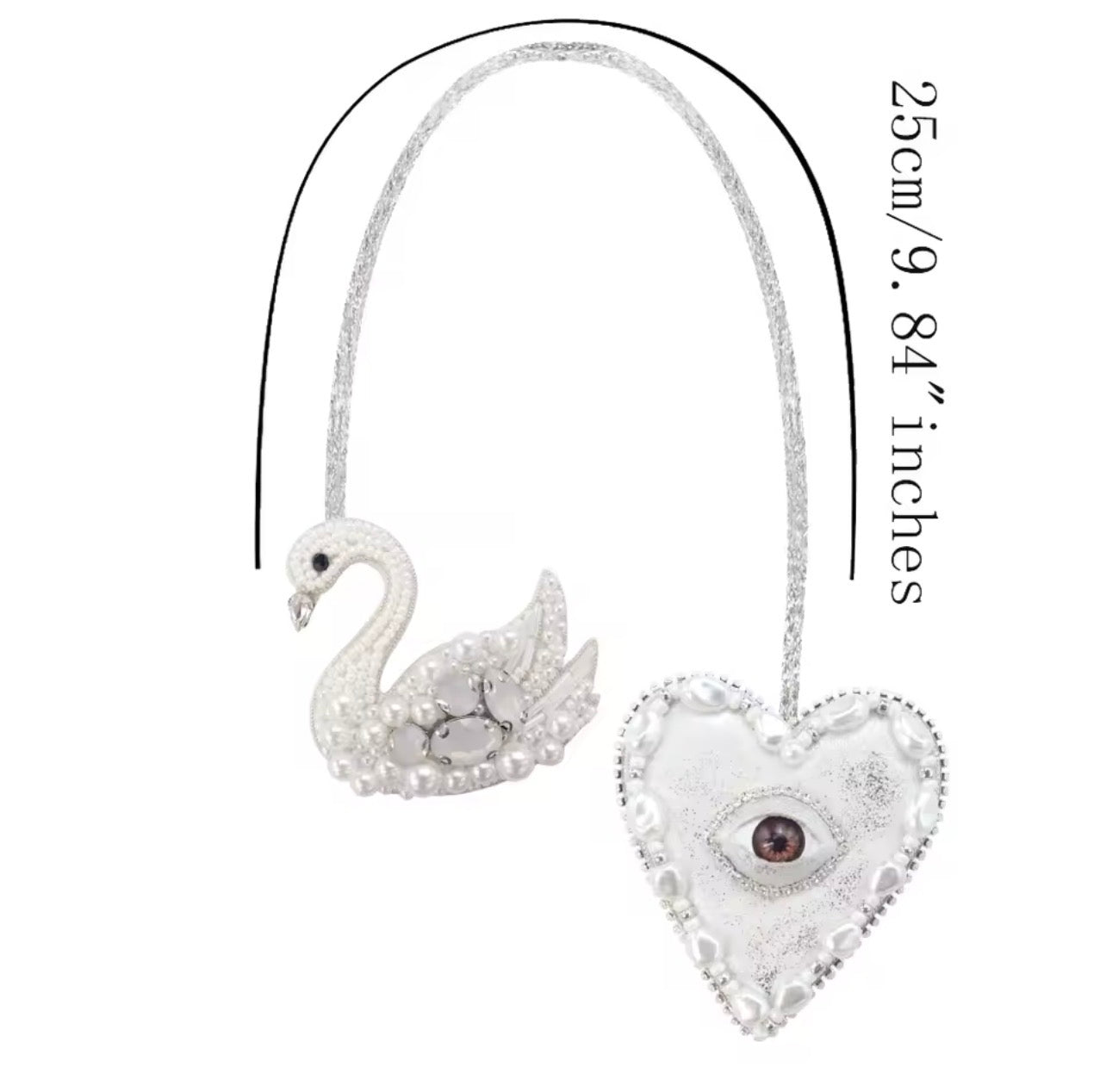 LUONNI Luxury Rhinestone Beaded Bag Charms 10