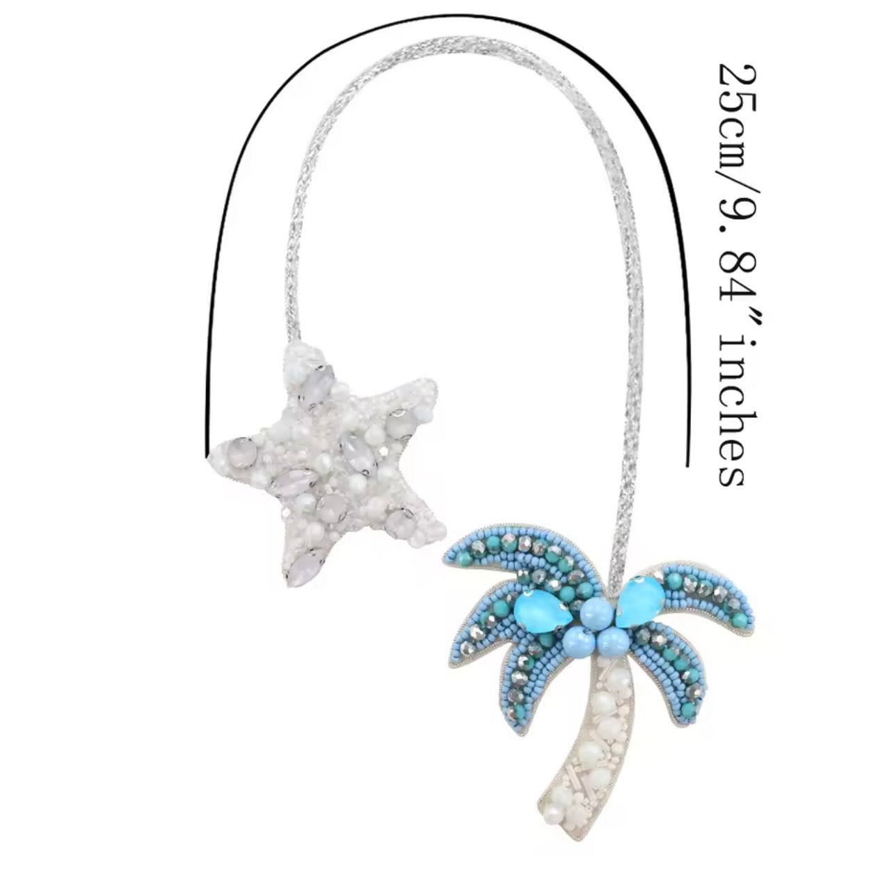 LUONNI Luxury Rhinestone Beaded Bag Charms 10