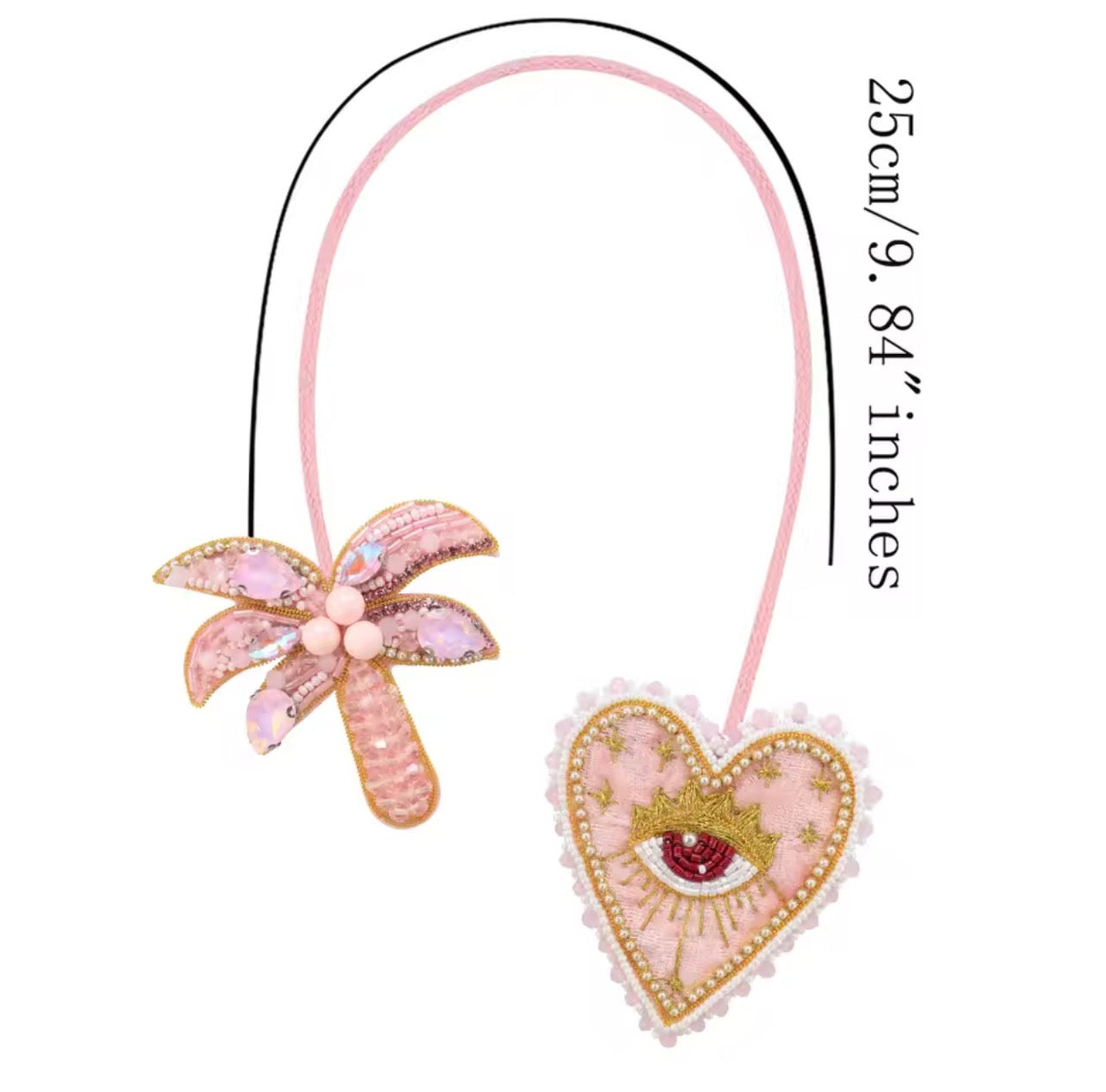 LUONNI Luxury Rhinestone Beaded Bag Charms 10