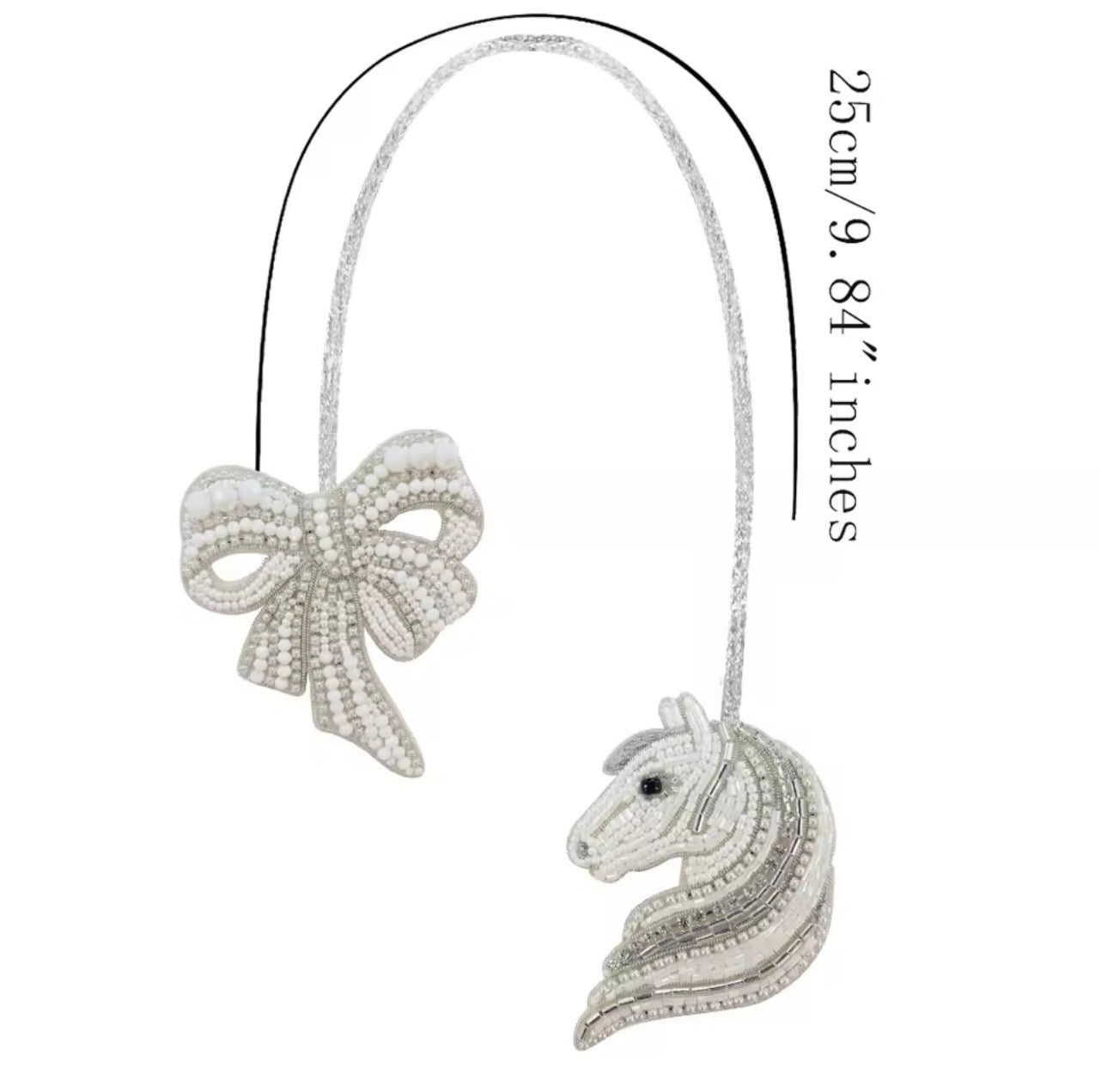 LUONNI Luxury Rhinestone Beaded Bag Charms 10