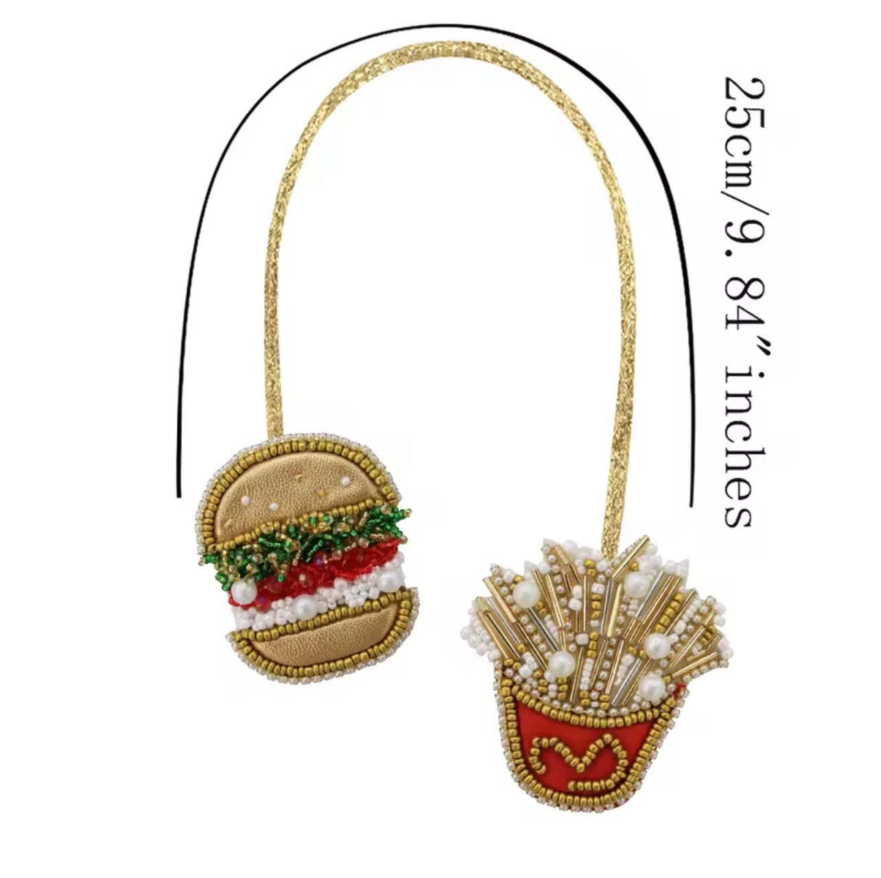 LUONNI Luxury Rhinestone Beaded Bag Charms 10