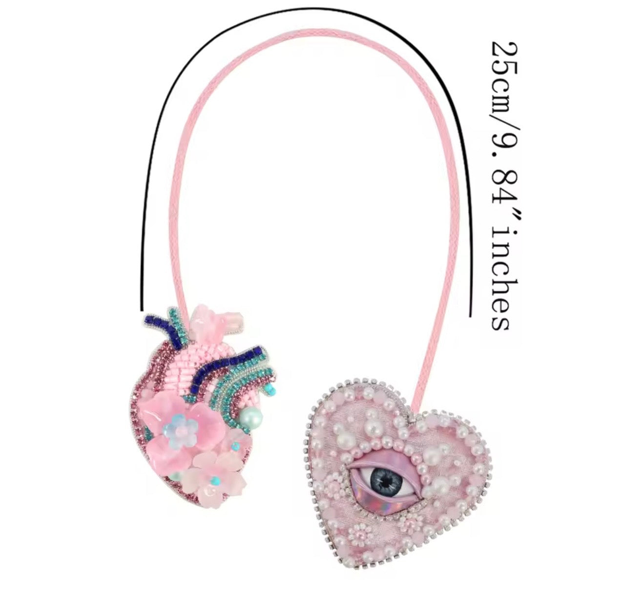 LUONNI Luxury Rhinestone Beaded Bag Charms 10