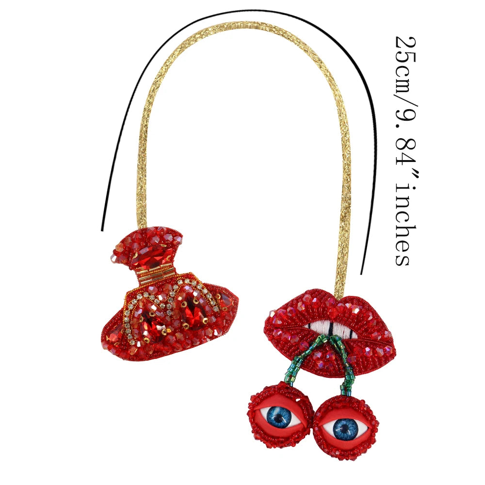 LUONNI Luxury Rhinestone Beaded Bag Charms 10