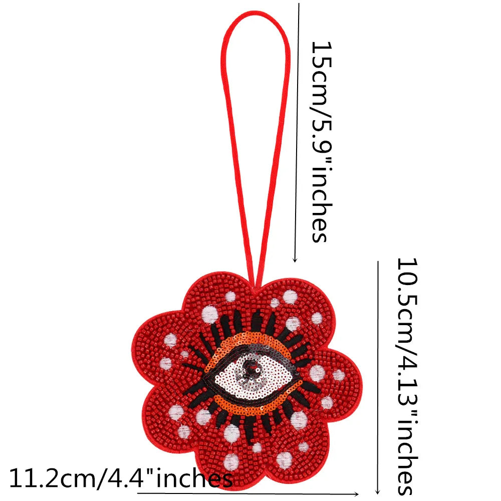 Rhinestone Beaded Bag Charm