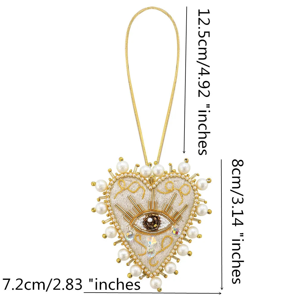 LUONNI Rhinestone Beaded Bag Charms 11