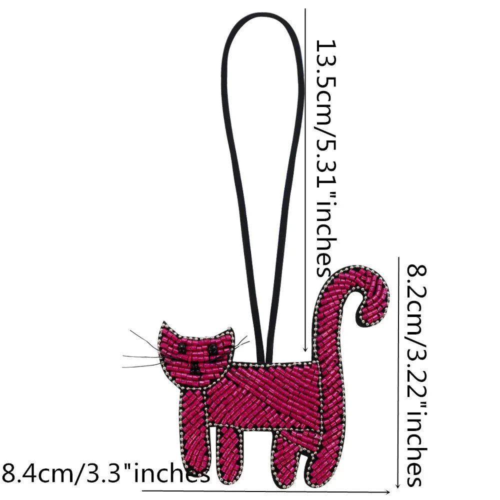 LUONNI Rhinestone Beaded Mini Bag Charms 1