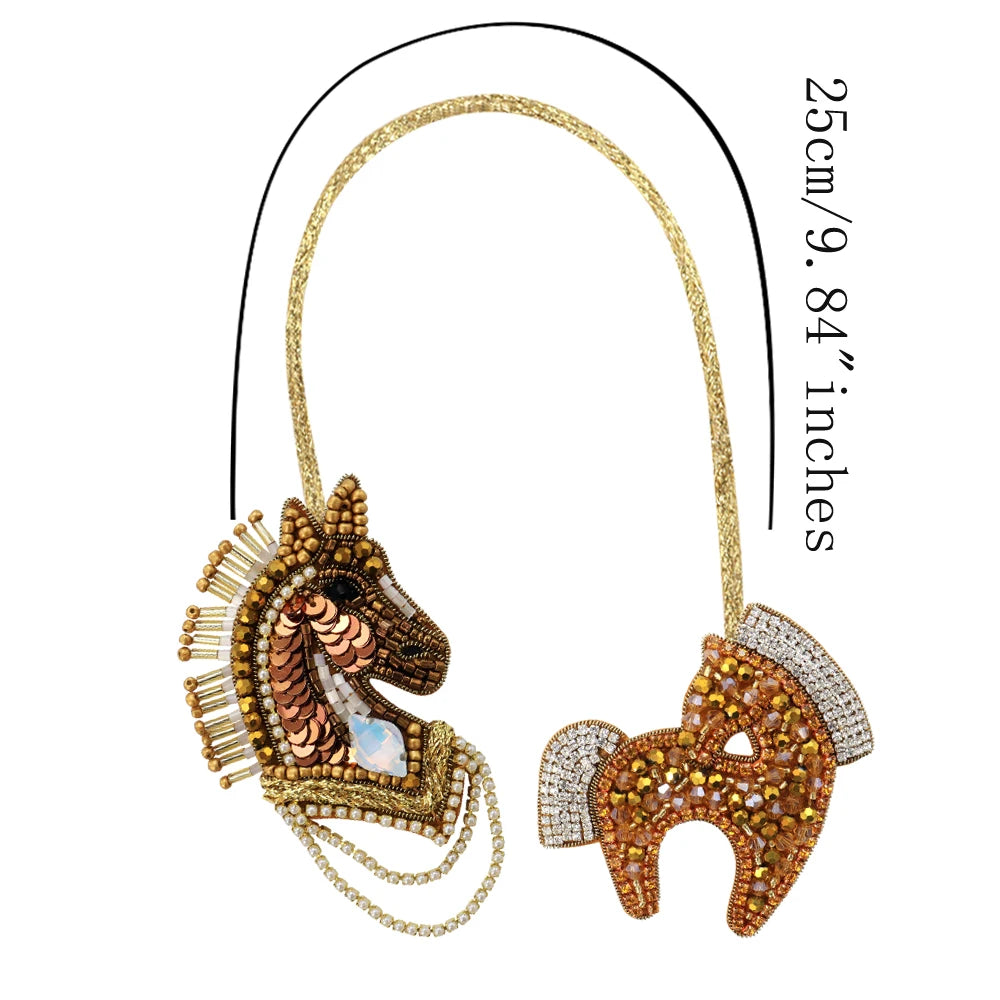 LUONNI Luxury Rhinestone Beaded Bag Charms 10