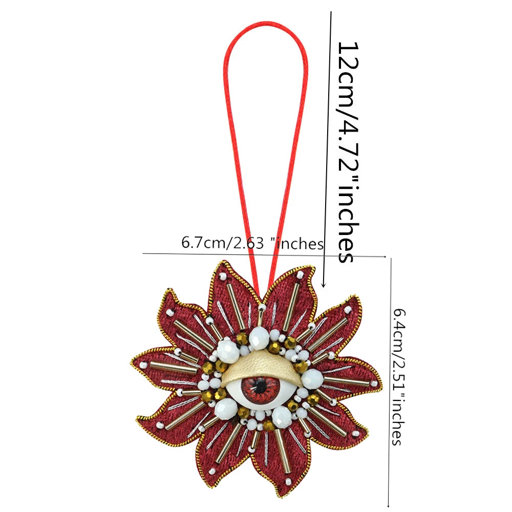 LUONNI Rhinestone Beaded Bag Charms 11