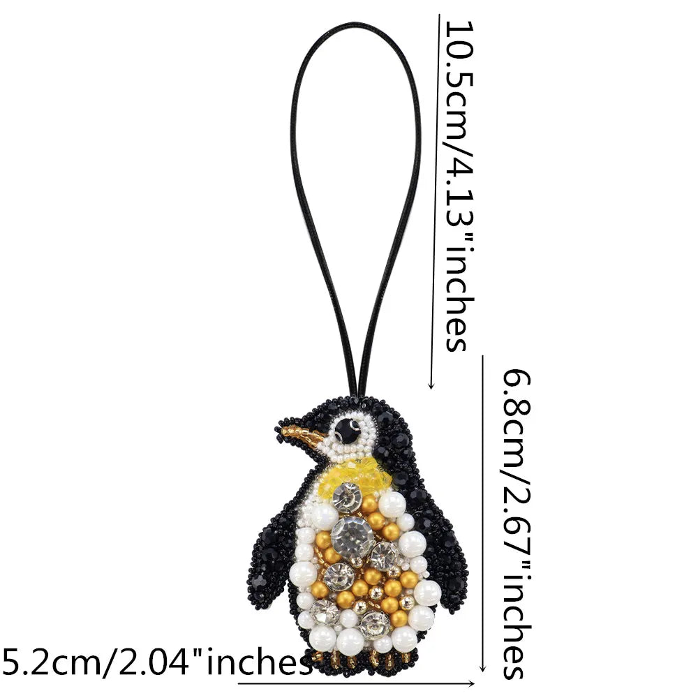 LUONNI Rhinestone Beaded Bag Charms 7