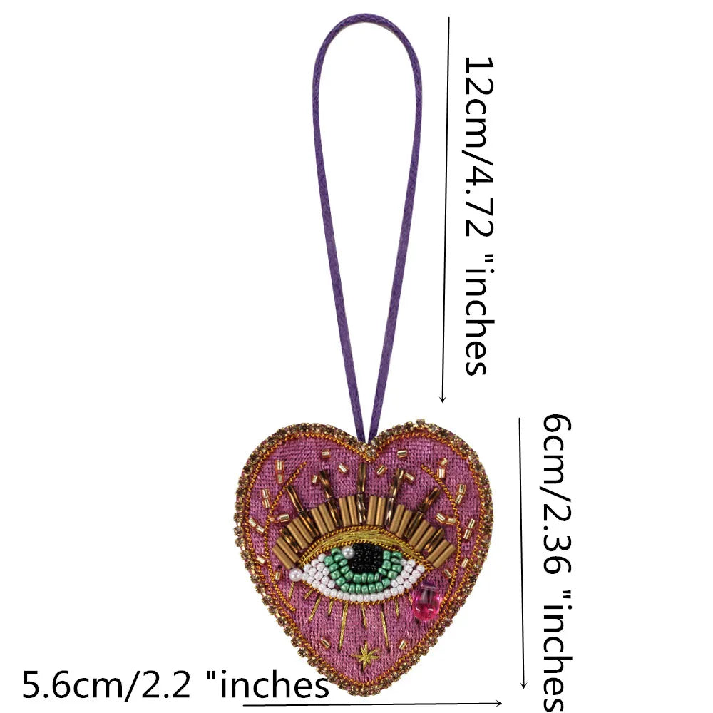 LUONNI Rhinestone Beaded Bag Charms 11