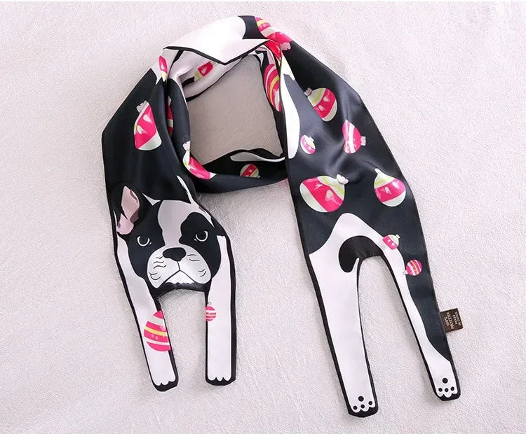 LUONNI Animals Silk Bag Scarf