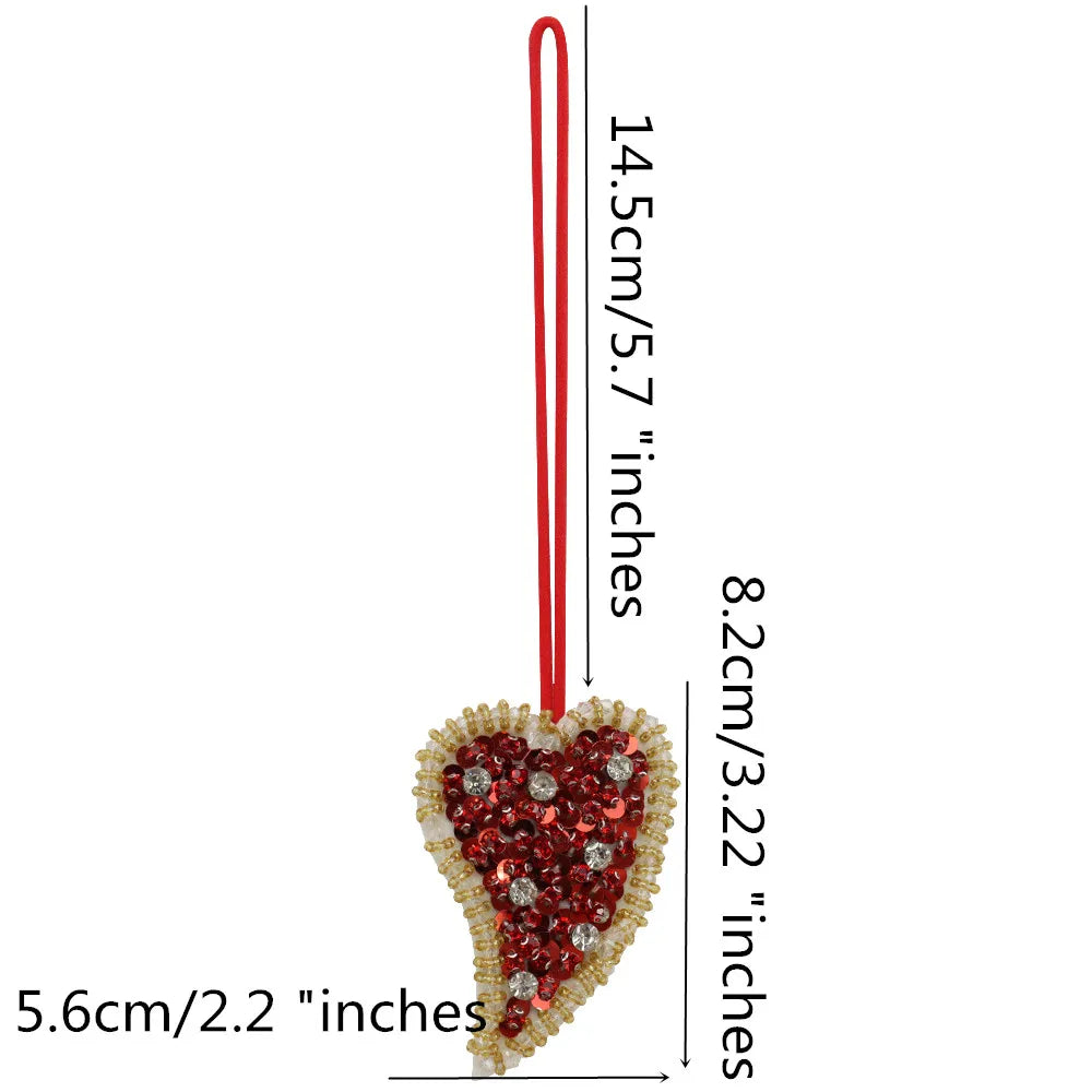 LUONNI Rhinestone Beaded Bag Charms 2