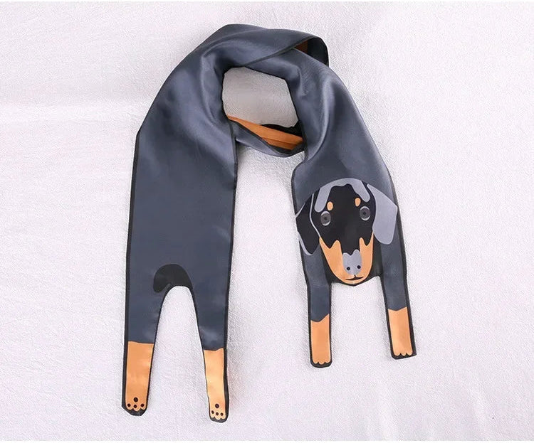 LUONNI Animals Silk Bag Scarf