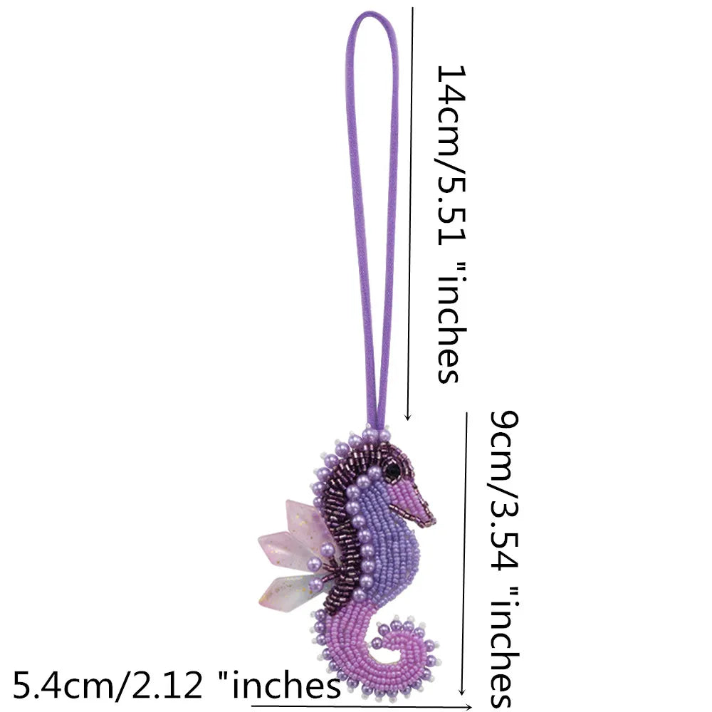 Rhinestone Beaded Bag Charm