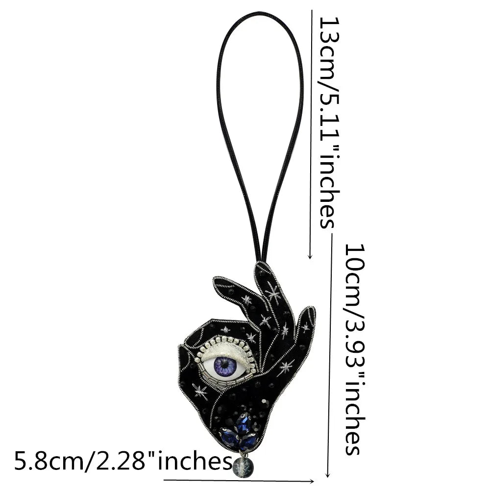 LUONNI Rhinestone Beaded Bag Charms 11