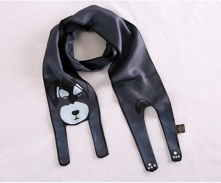 LUONNI Animals Silk Bag Scarf