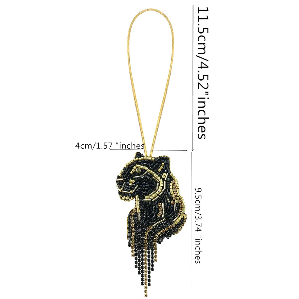 LUONNI Rhinestone Beaded Mini Bag Charms 1