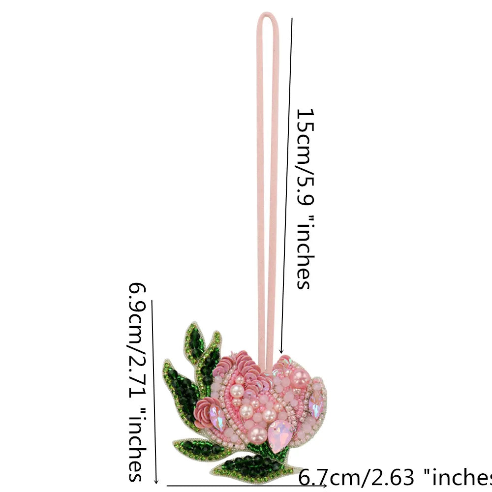 LUONNI Rhinestone Beaded Bag Charms 2