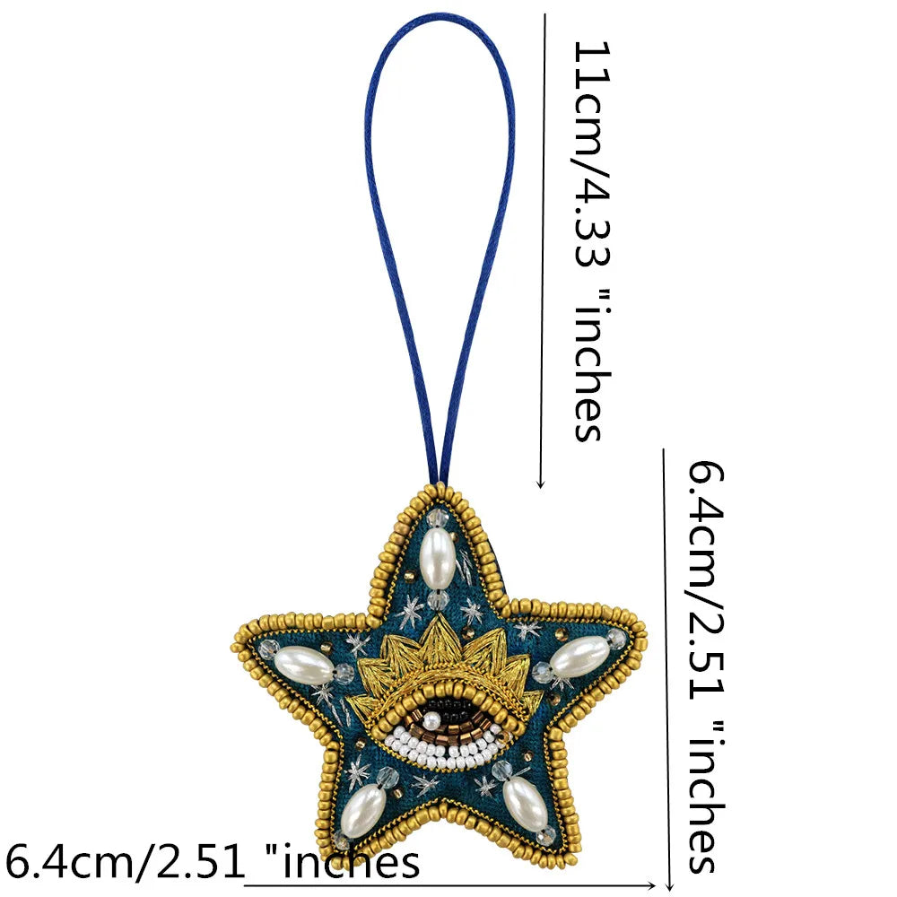 LUONNI Rhinestone Beaded Bag Charms 7