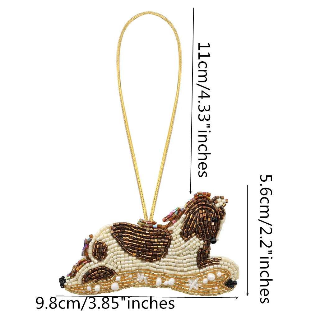 LUONNI Rhinestone Beaded Bag Charms 1