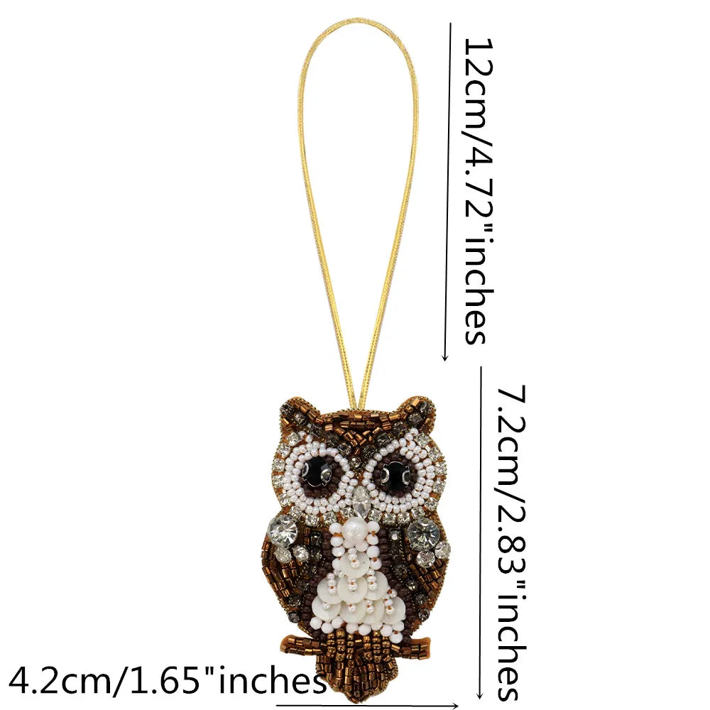 LUONNI Rhinestone Beaded Bag Charms 1