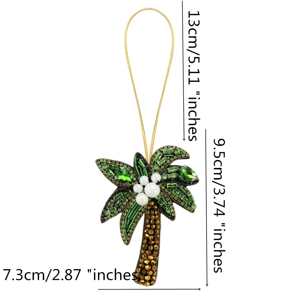 LUONNI Rhinestone Beaded Bag Charms 11