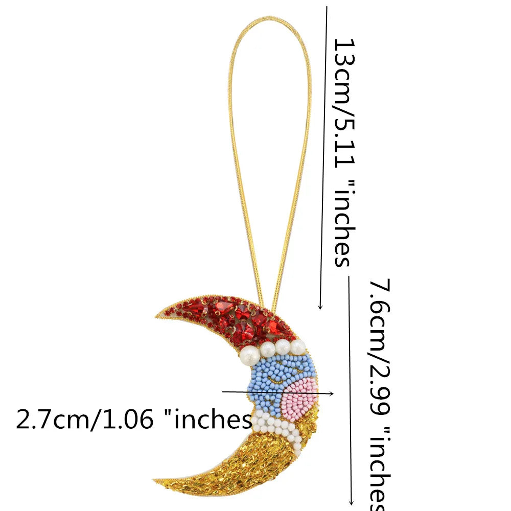 LUONNI Rhinestone Beaded Bag Charms 7