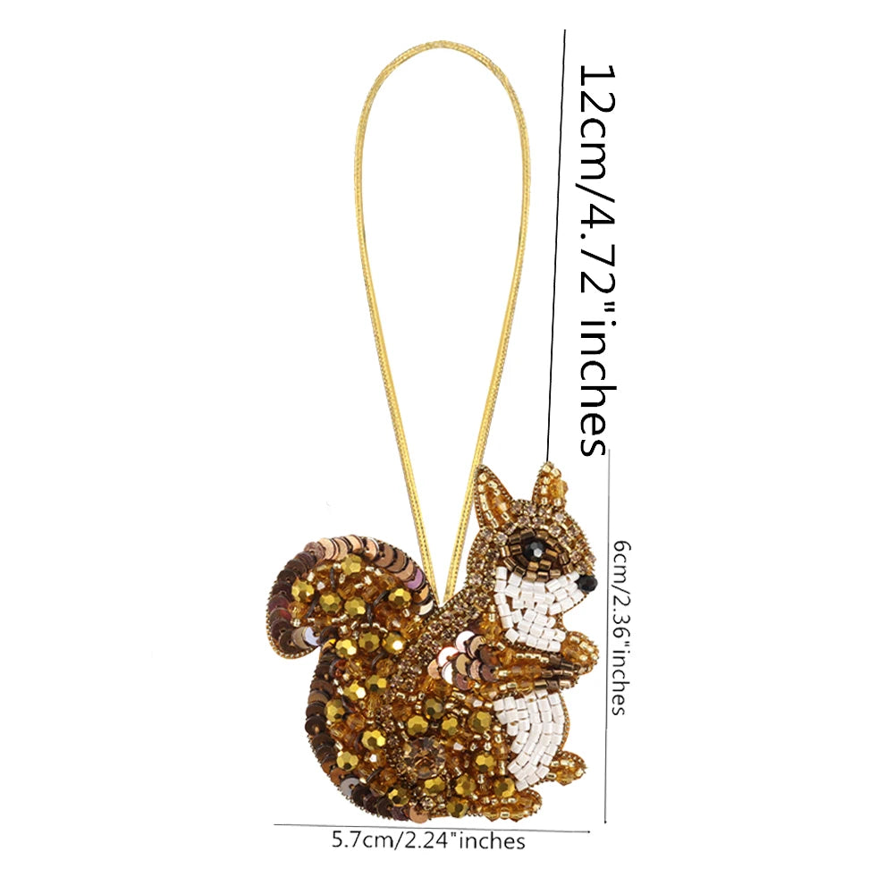 LUONNI Rhinestone Beaded Mini Bag Charms 1