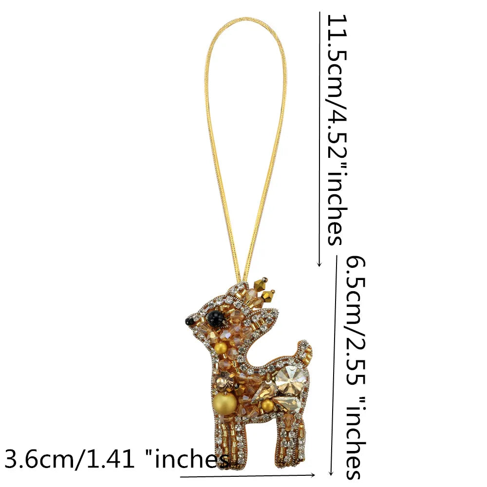 LUONNI Rhinestone Beaded Bag Charms 1