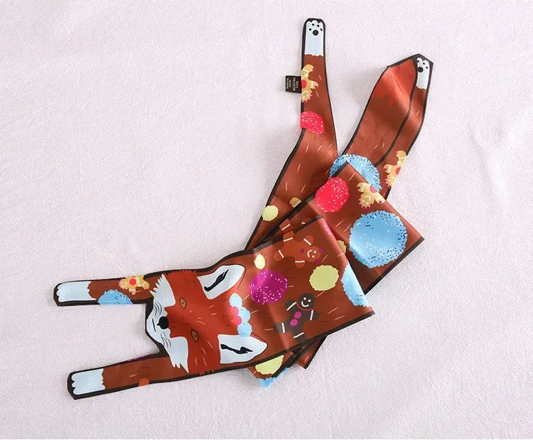 LUONNI Animals Silk Bag Scarf