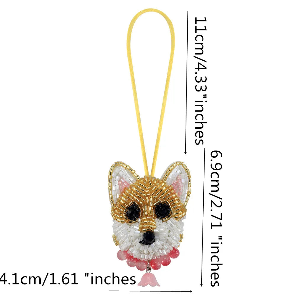 LUONNI Rhinestone Beaded Bag Charms 1